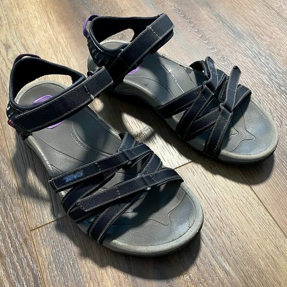 Teva Tirra Sport Sandal in Purple Black Gray - size 8 - Picture 1 of 9